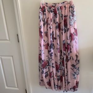Flowy floral skirt